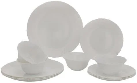 سرویس غذاخوری 12 پارچه اوپال Delcasa DC2133، سفید سرویس غذاخوری 12 پارچه اوپال Delcasa DC2133، سفید