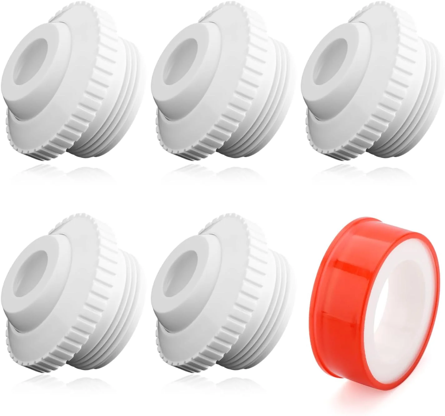 نازل جت استخر Gosknor، 5 عدد، نازل جت ورودی چشمی جریان جهت دار، قطعات جایگزین جت برگشتی استخر، لوازم جانبی اتصالات برگشتی استخر برای تمیز کردن