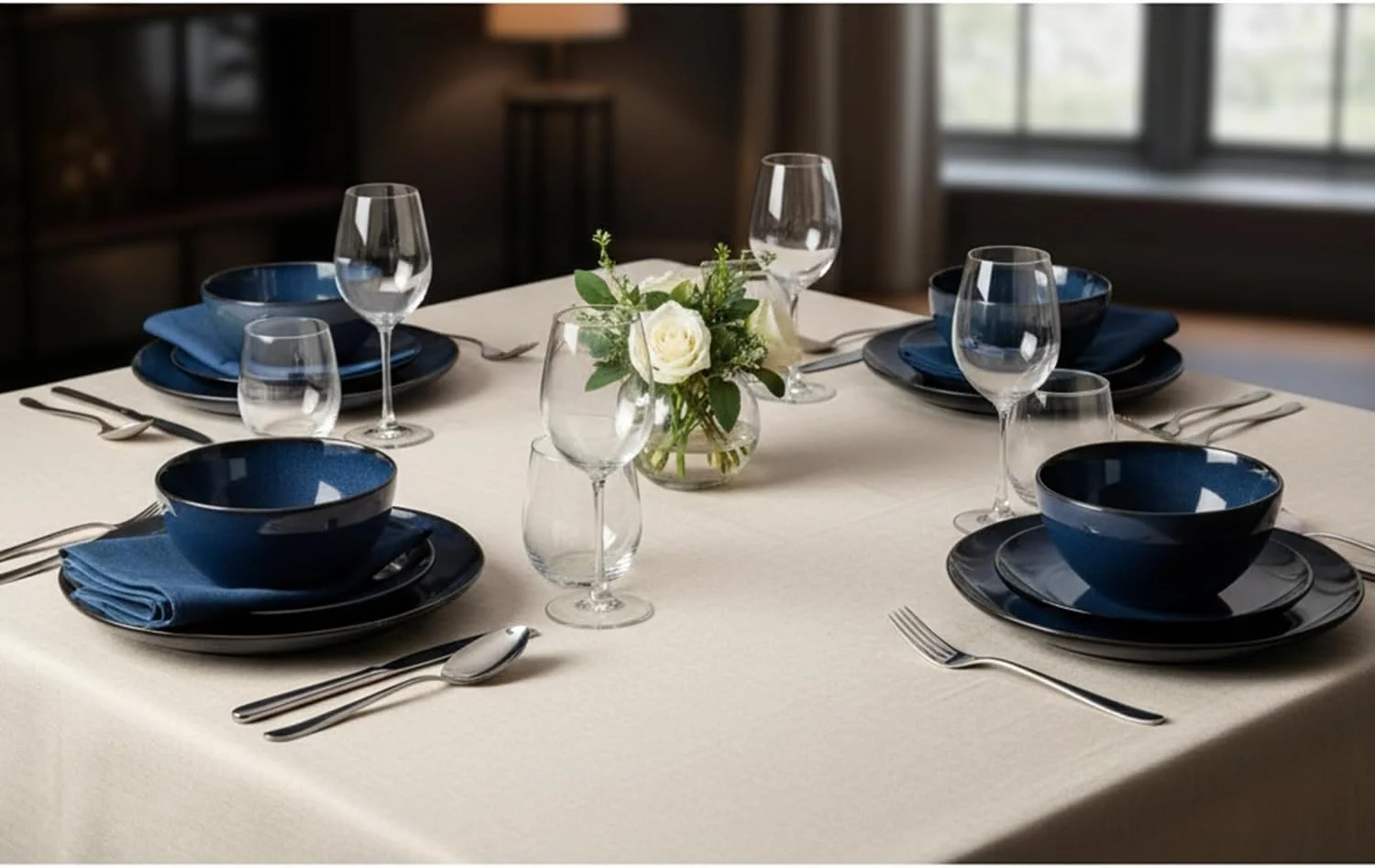 ست غذاخوری ۱۲ پارچه Cuisine Art ZODEX - ست ظروف سنگی شیک برای ۴ نفر - شامل ۴ بشقاب بزرگ (قطر ۲۶.۵ سانتی متر x ارتفاع ۳.۳ سانتی متر)، ۴ بشقاب کوچک (قطر ۲۰.۸ سانتی متر x ارتفاع ۲.۸ سانتی متر) و ۴ کاسه (قطر ۱۵.۵ سانتی متر x ارتفاع ۷.۵ سانتی متر) ست غذاخوری ۱۲ پارچه Cuisine Art ZODEX - ست ظروف سنگی شیک برای ۴ نفر - شامل ۴ بشقاب بزرگ (قطر ۲۶.۵ سانتی متر x ارتفاع ۳.۳ سانتی متر)، ۴ بشقاب کوچک (قطر ۲۰.۸ سانتی متر x ارتفاع ۲.۸ سانتی متر) و ۴ کاسه (قطر ۱۵.۵ سانتی متر x ارتفاع ۷.۵ سانتی متر)