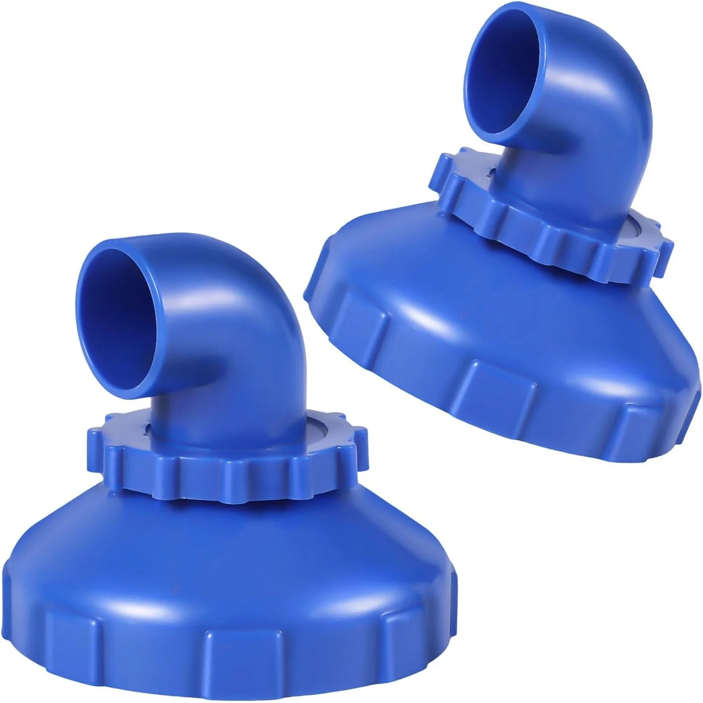 Gosknor 2pcs 360° Swivel Pool Jet Nozzles, Rotatable Inlet Nozzle Fitting Swimming Pool Spa Water Return Jet Replacement Part for Intex Spout Accessories