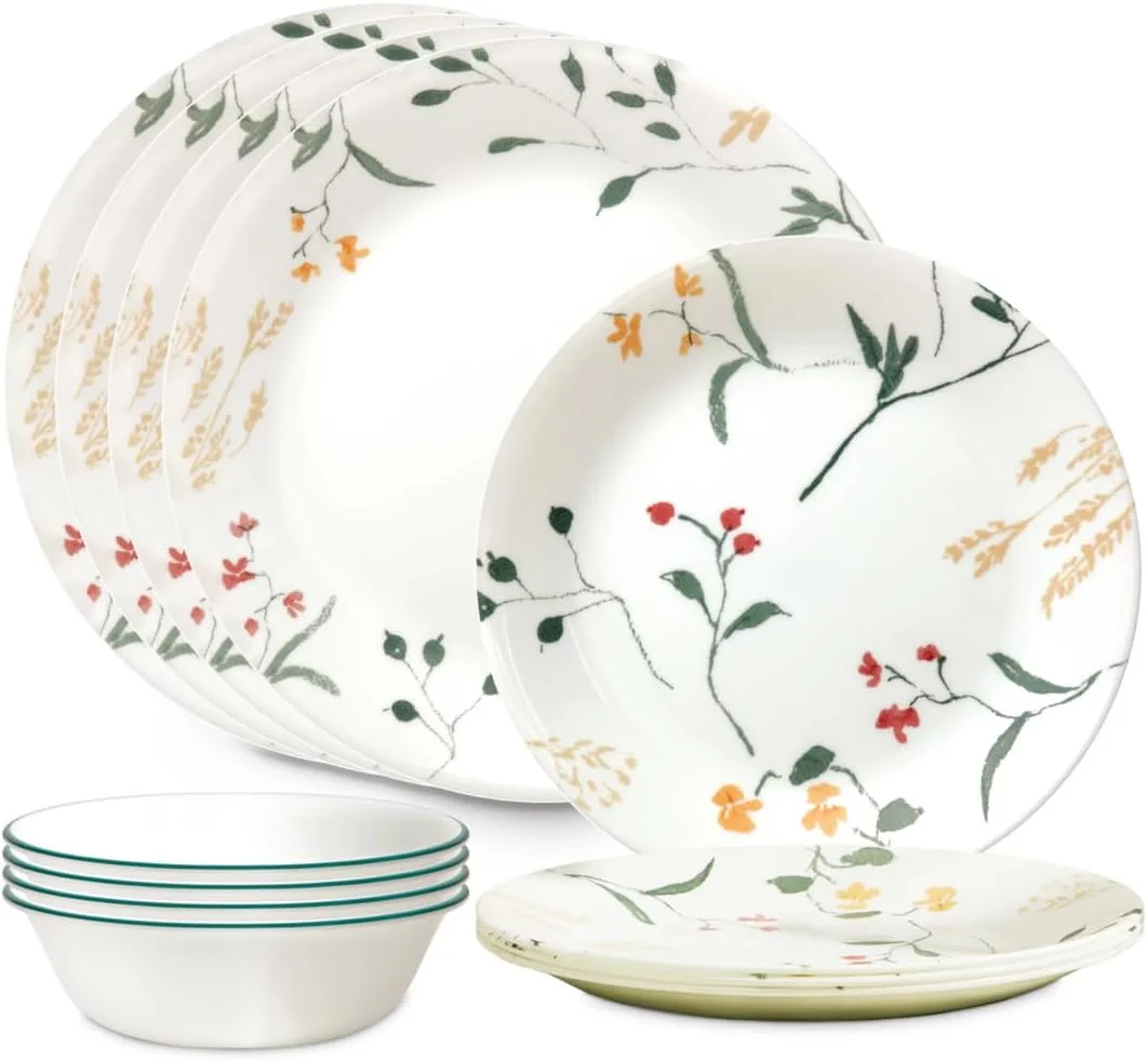 سرویس غذاخوری 12 پارچه Corelle Vitrelle Signature طرح Wildflower Scatter