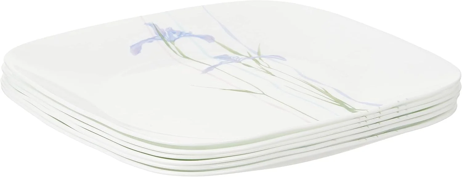 کُرِل مربع طرح Shadow Iris - بشقاب غذاخوری، ست 6 عددی