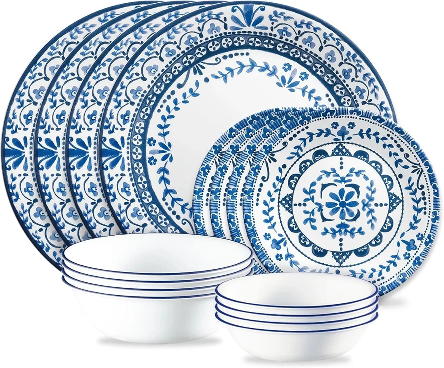 سرویس غذاخوری 16 پارچه Corelle Portofino، مناسب برای 4 نفر (بدون لیوان)