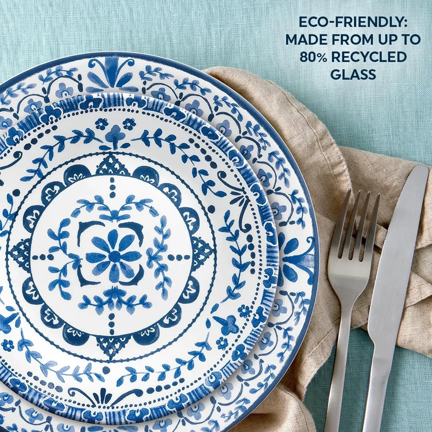 سرویس غذاخوری 16 پارچه Corelle Portofino، مناسب برای 4 نفر (بدون لیوان)