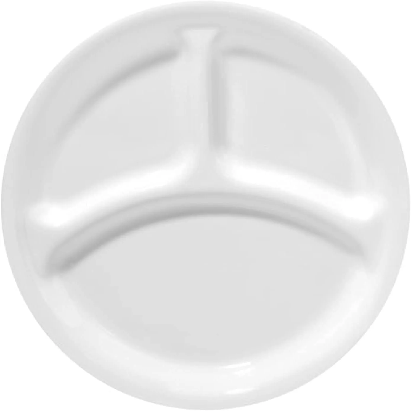 بشقاب تقسیم شده کورل لیوینگ ور سفید یخی زمستانی، سایز 26 سانتی متر، بسته 6 عددی