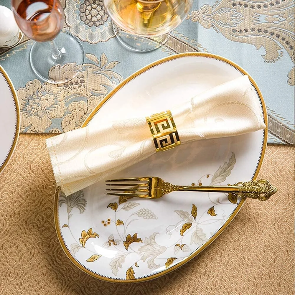 سرویس غذاخوری سرامیکی، ست ظروف غذاخوری 56 تکه به سبک اروپایی، بشقاب/کاسه/قاشق | ست ظروف غذاخوری