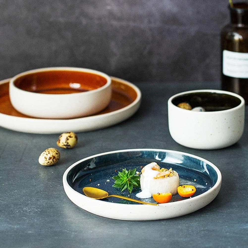 ست ظروف غذاخوری سرامیکی، ست ظروف غذاخوری 5 تکه برای 1 نفر، ست ظروف غذاخوری ضخیم