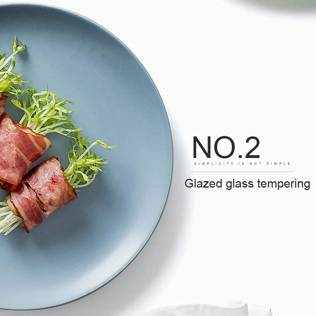 سرویس ظروف غذاخوری سرامیکی 33 تکه، کاسه/بشقاب/قاشق | ست های غذاخوری آبی و سفید، ست ترکیبی چینی به سبک نوردیک، آبی