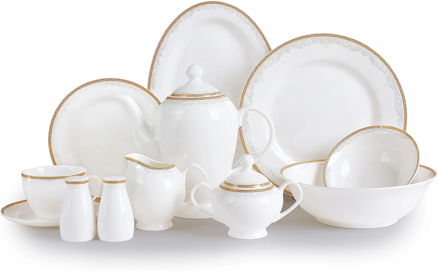 سرویس غذاخوری 47 پارچه چینی استخوانی با روکش طلا - Imperia سرویس غذاخوری 47 پارچه چینی استخوانی با روکش طلا - Imperia