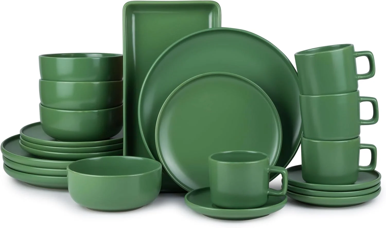 سرویس غذاخوری 21 پارچه چینی استخوانی، ست غذاخوری، سرویس ظروف آشپزخانه سرامیکی، سرویس غذاخوری برای 4 نفر، بشقاب غذاخوری 26 سانتی متری، بشقاب 20 سانتی متری، کاسه غلات، فنجان و نعلبکی، دیس لانا