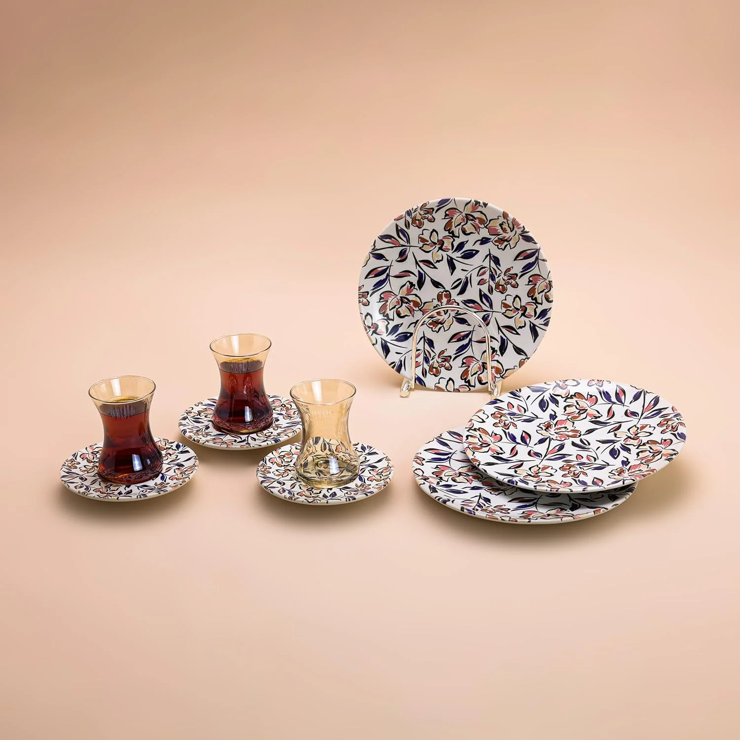 سرویس چای خوری 18 پارچه фарфор BLACKSTONE Herencia با بشقاب جانبی، شامل 6 فنجان چای | 6 نعلبکی | 6 بشقاب جانبی، ساخت ترکیه (1205) سرویس چای خوری 18 پارچه фарфор BLACKSTONE Herencia با بشقاب جانبی، شامل 6 فنجان چای | 6 نعلبکی | 6 بشقاب جانبی، ساخت ترکیه (1205)