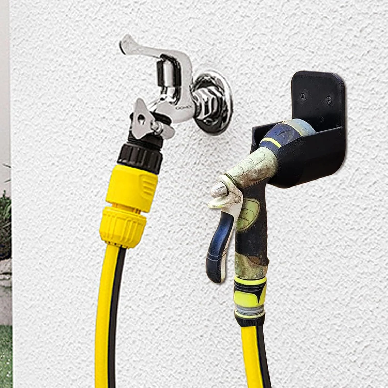 نگهدارنده دیواری شلنگ، پایه دیواری بیرونی برای نازل های اسپری - براکت ضد لغزش با سوراخ های زهکشی داخلی، لوازم جانبی برای حیاط، استخر، چمن، فضای باز نگهدارنده دیواری شلنگ، پایه دیواری بیرونی برای نازل های اسپری - براکت ضد لغزش با سوراخ های زهکشی داخلی، لوازم جانبی برای حیاط، استخر، چمن، فضای باز