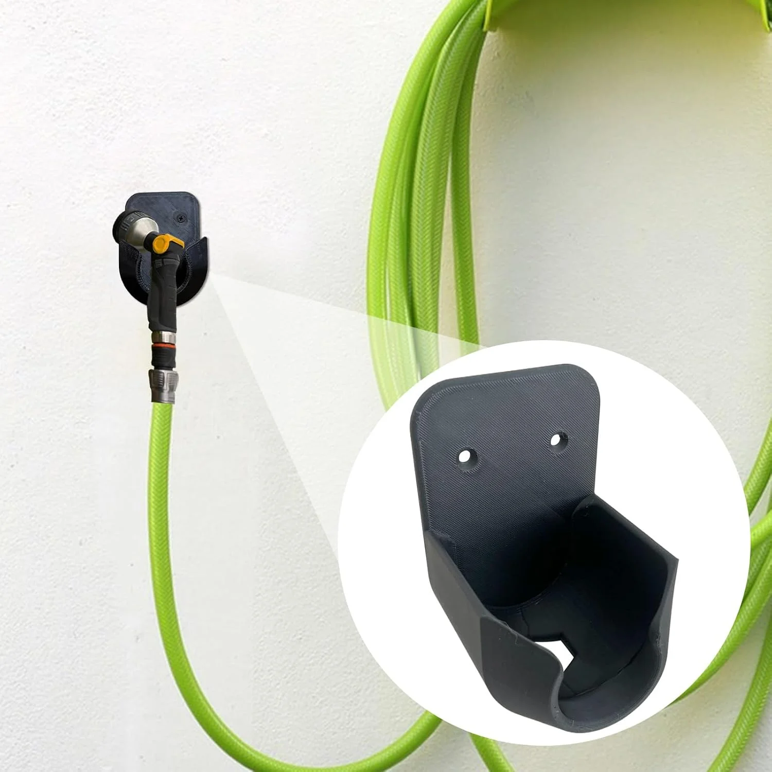 نگهدارنده دیواری شلنگ، پایه دیواری بیرونی برای نازل های اسپری - براکت ضد لغزش با سوراخ های زهکشی داخلی، لوازم جانبی برای حیاط، استخر، چمن، فضای باز نگهدارنده دیواری شلنگ، پایه دیواری بیرونی برای نازل های اسپری - براکت ضد لغزش با سوراخ های زهکشی داخلی، لوازم جانبی برای حیاط، استخر، چمن، فضای باز