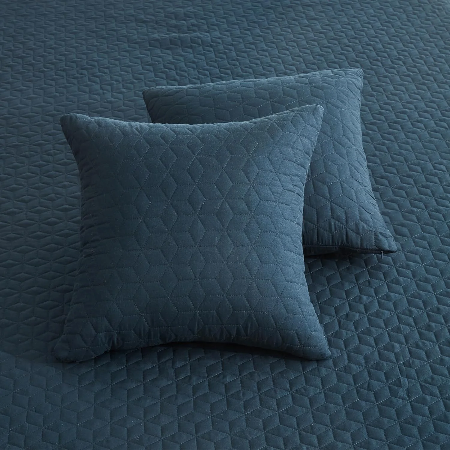 روتختی کینگ سایز بزرگ Blythease سرمه ای 325x305 فوق العاده عریض، طراحی مدرن و معاصر، روکش سبک وزن، دو رو، 5 تکه، 100% میکروفایبر، کینگ/کال کینگ، سرمه ای