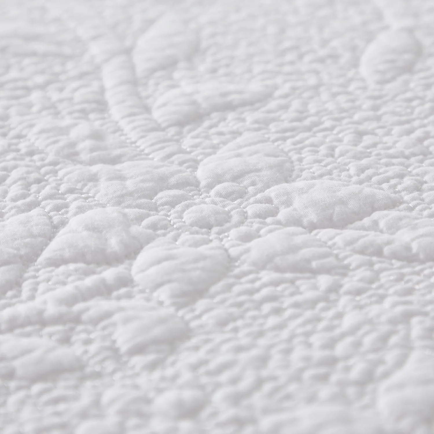 برندریم (A) - ست لحاف تختخواب دونفره سفید، روتختی لوکس