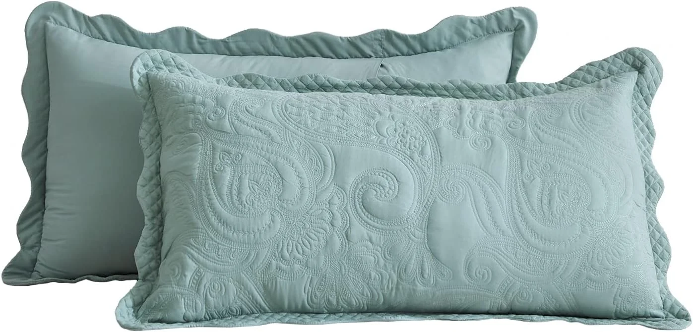 روتختی کینگ سایز بزرگ Blythease ابعاد 325x305 فوق العاده عریض، مناسب کینگ/کالیفرنیا کینگ، رنگ سبز دریایی