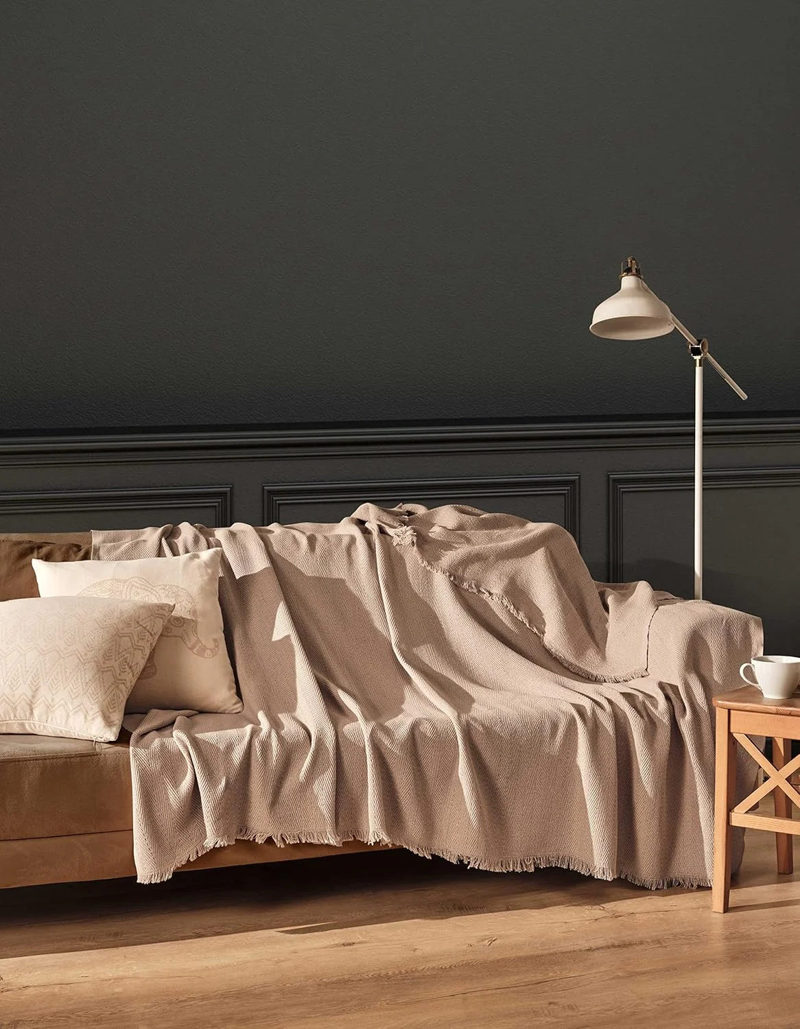 BOHORIA® Sera Bedspread | 100% Recycled Cotton | Oeko-Tex® | Bed Throw Reversible Blanket Sofa Blanket | Extra Large (Sepia, 200 x 230 cm) BOHORIA® Sera Bedspread | 100% Recycled Cotton | Oeko-Tex® | Bed Throw Reversible Blanket Sofa Blanket | Extra Large (Sepia, 200 x 230 cm)