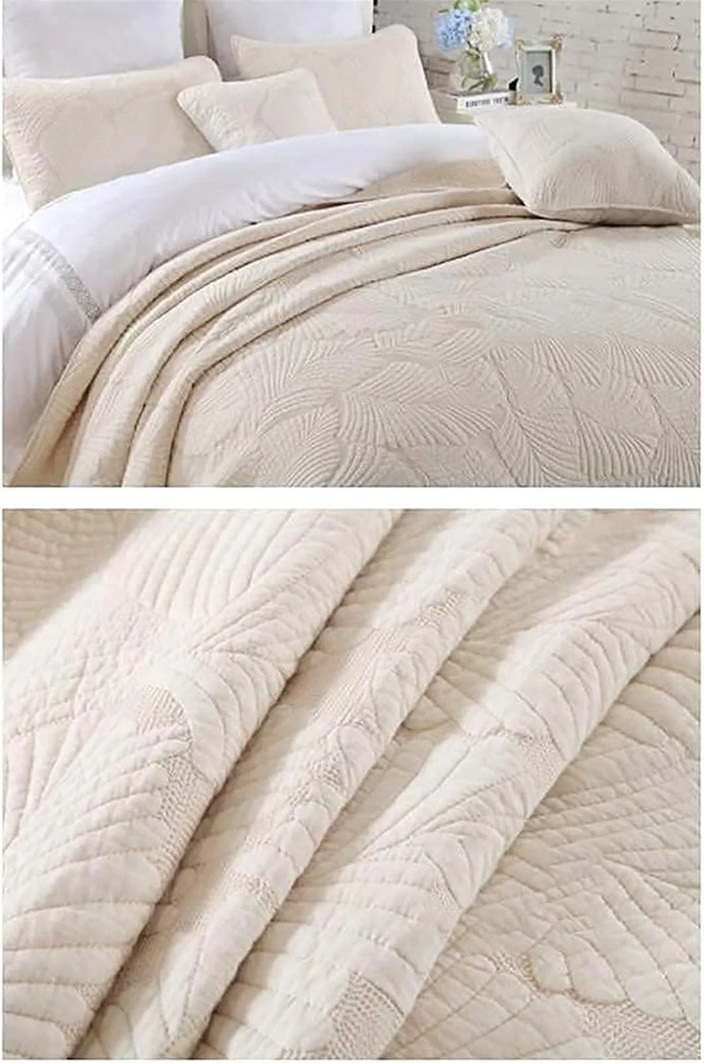 ست روتختی سه تکه برجسته پنبه ای دو رو گلدوزی شده شامل یک روتختی و 2 روبالشی، سفید (رنگ: زرد، سایز: 250 * 270 سانتی متر) (زرد 230 * 250 سانتی متر) ست روتختی سه تکه برجسته پنبه ای دو رو گلدوزی شده شامل یک روتختی و 2 روبالشی، سفید (رنگ: زرد، سایز: 250 * 270 سانتی متر) (زرد 230 * 250 سانتی متر)