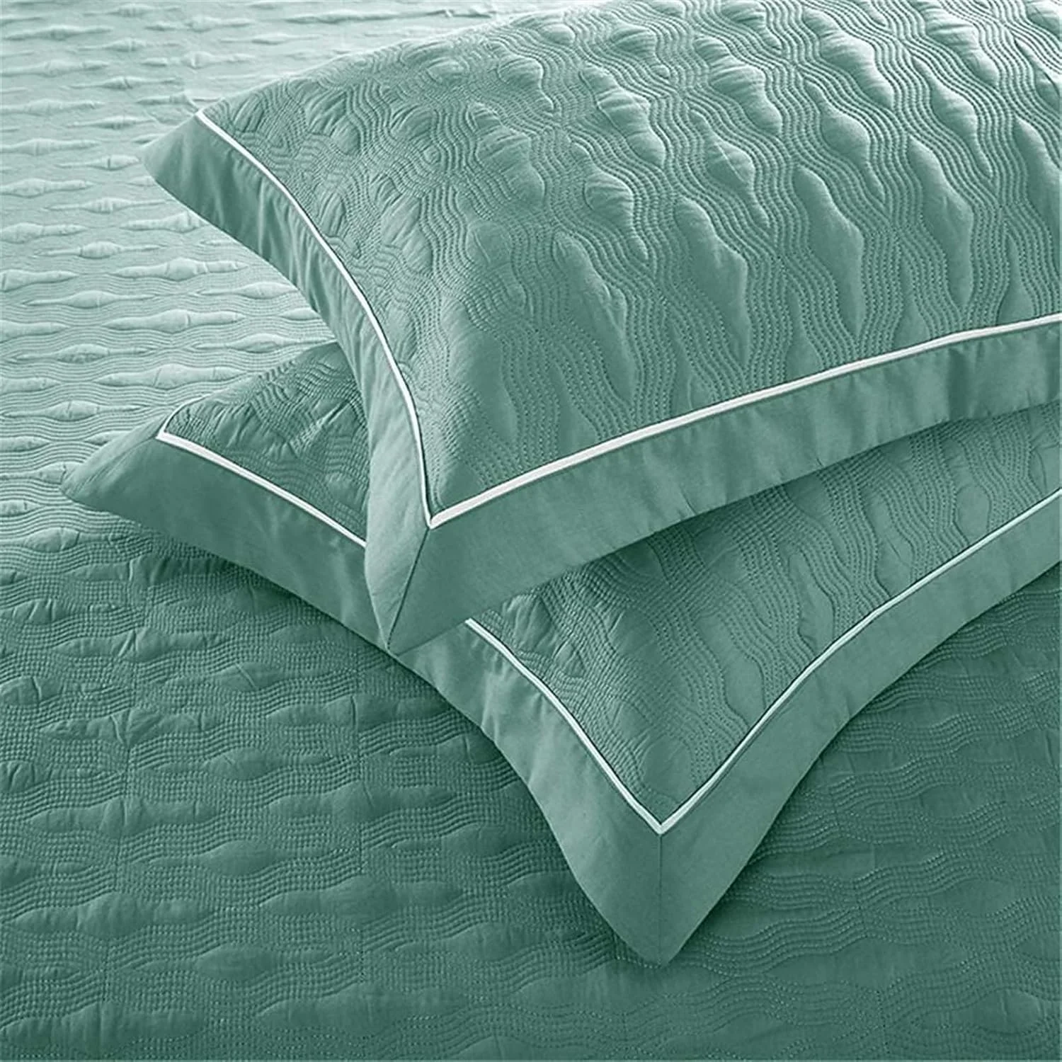 روتختی برجسته سایز کینگ، لحاف پنبه ای دو رو، روکش تخت و روتختی، رنگ ثابت، ست ملحفه با نگهداری آسان، لحاف تزئینی سبک وزن، روتختی (رنگ: سبز، سایز: 245* (سبز روتختی برجسته سایز کینگ، لحاف پنبه ای دو رو، روکش تخت و روتختی، رنگ ثابت، ست ملحفه با نگهداری آسان، لحاف تزئینی سبک وزن، روتختی (رنگ: سبز، سایز: 245* (سبز