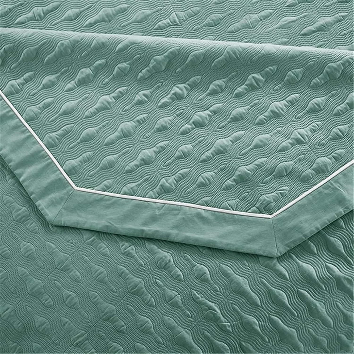 روتختی برجسته سایز کینگ، لحاف پنبه ای دو رو، روکش تخت و روتختی، رنگ ثابت، ست ملحفه با نگهداری آسان، لحاف تزئینی سبک وزن، روتختی (رنگ: سبز، سایز: 245* (سبز روتختی برجسته سایز کینگ، لحاف پنبه ای دو رو، روکش تخت و روتختی، رنگ ثابت، ست ملحفه با نگهداری آسان، لحاف تزئینی سبک وزن، روتختی (رنگ: سبز، سایز: 245* (سبز