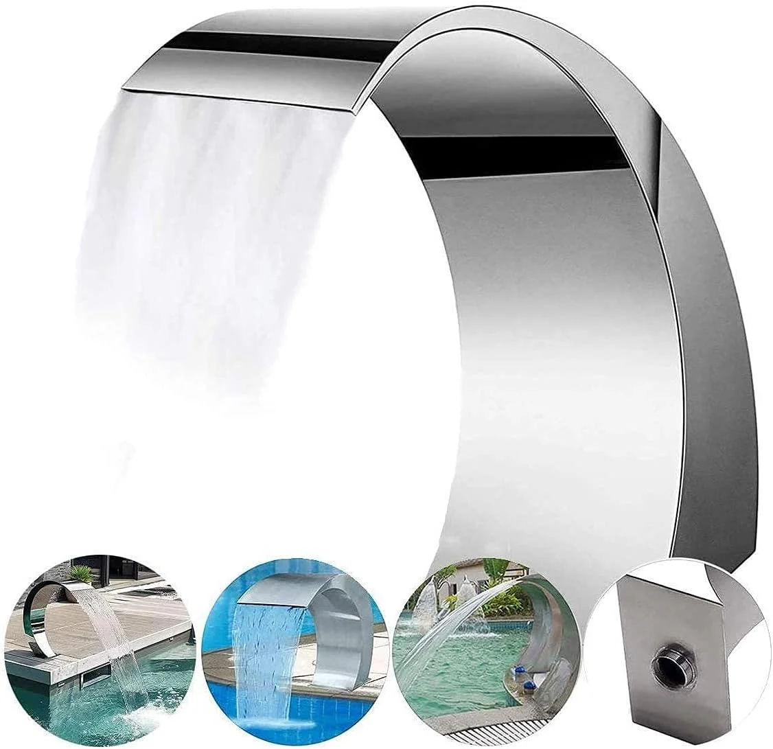 آبنمای استخر، آبشار مستطیلی استخر، آبنمای استخر باغی، آبنمای استخر استیل ضد زنگ (90X50CM) آبنمای استخر، آبشار مستطیلی استخر، آبنمای استخر باغی، آبنمای استخر استیل ضد زنگ (90X50CM)