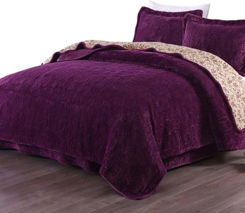 روتختی لحافی، پتو، رومیزی فلانل پنبه ای، ست 3 تکه رو تختی تک نفره و دو نفره چند منظوره، پتو مناسب تمام فصول، فوق العاده نرم و گرم، ملحفه با 2 روبالشی، خاکستری-150x200cm+50x70cmx2