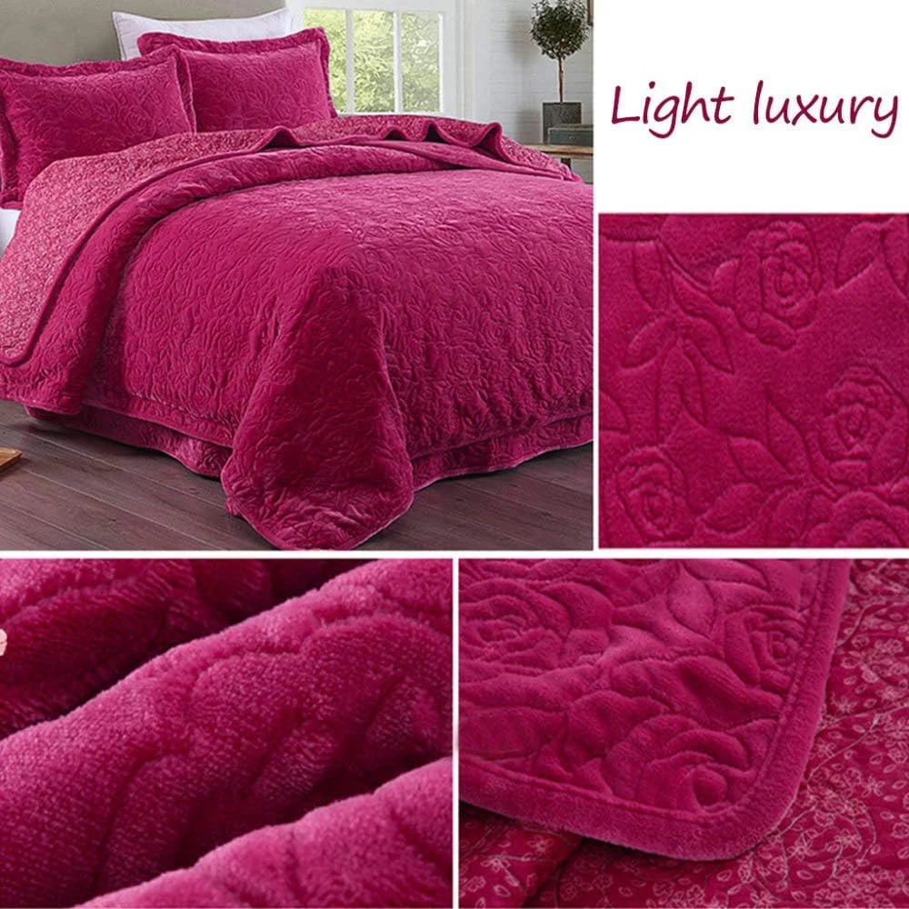 روتختی لحافی، پتو، رومیزی فلانل پنبه ای، ست 3 تکه، یک نفره، دو نفره، پتوی چند منظوره، مناسب تمام فصول، فوق العاده نرم و گرم، ملحفه با 2 روبالشتی، خاکستری-150x200cm+50x70cmx2