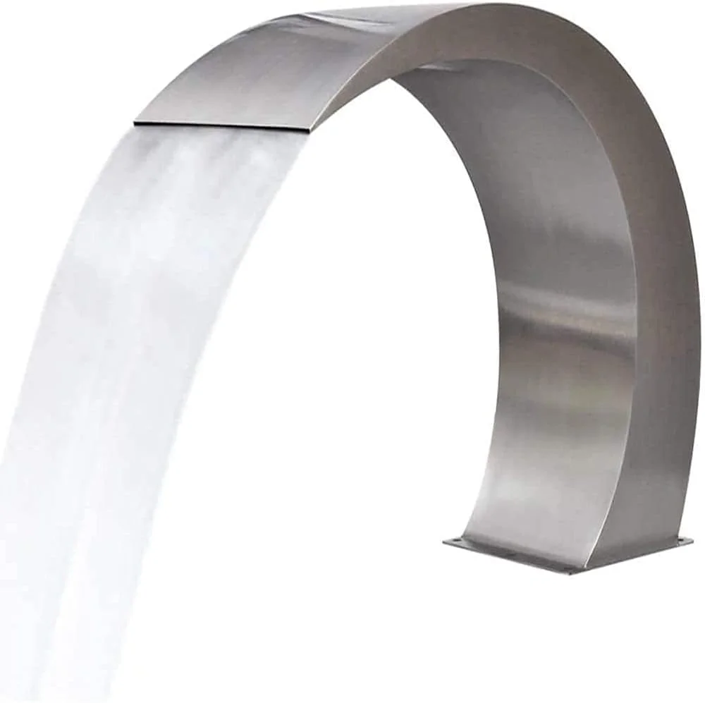 آبنمای استخر، آبشار استخری استیل ضد زنگ برای استخرهای داخل زمینی، باغ، آبشارهای فضای باز، ویژگی آب حوض آبنمای استخر، آبشار استخری استیل ضد زنگ برای استخرهای داخل زمینی، باغ، آبشارهای فضای باز، ویژگی آب حوض