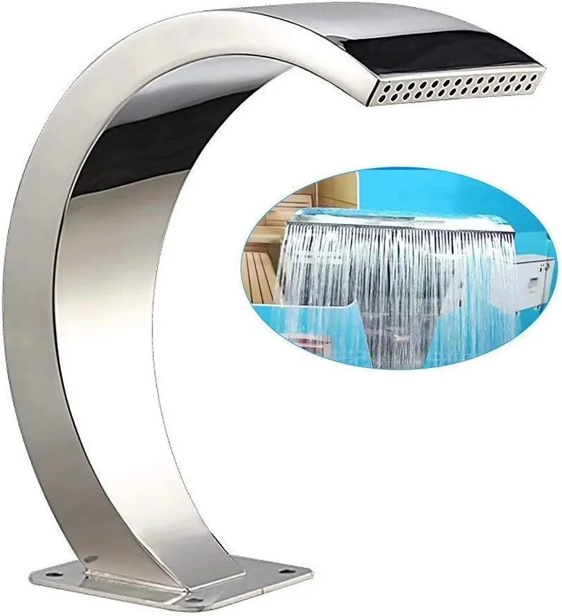 آبنمای استخر، آبنمای استخر آبشاری استیل ضد زنگ برای باغ