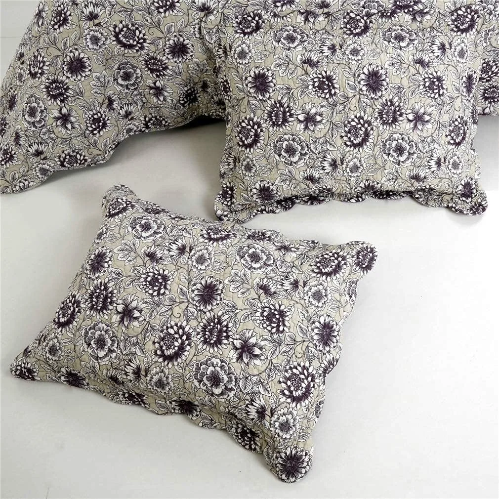 ست لحاف سه تکه طرح گل سایز 230x250 سانتی متر مناسب روتختی/لحاف رو تختی/روکش تخت - سبک و دو رو