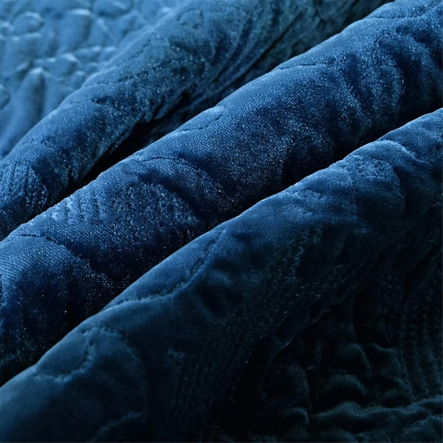 روتختی برجسته طرح دار دونفره/ست کینگ پلاس زمستانی طرح گل روتختی لحافی بزرگ رو تختی مبل برای دکور اتاق خواب رو تختی دو طرفه لحاف، آبی، 230 * 250 سانتی متر