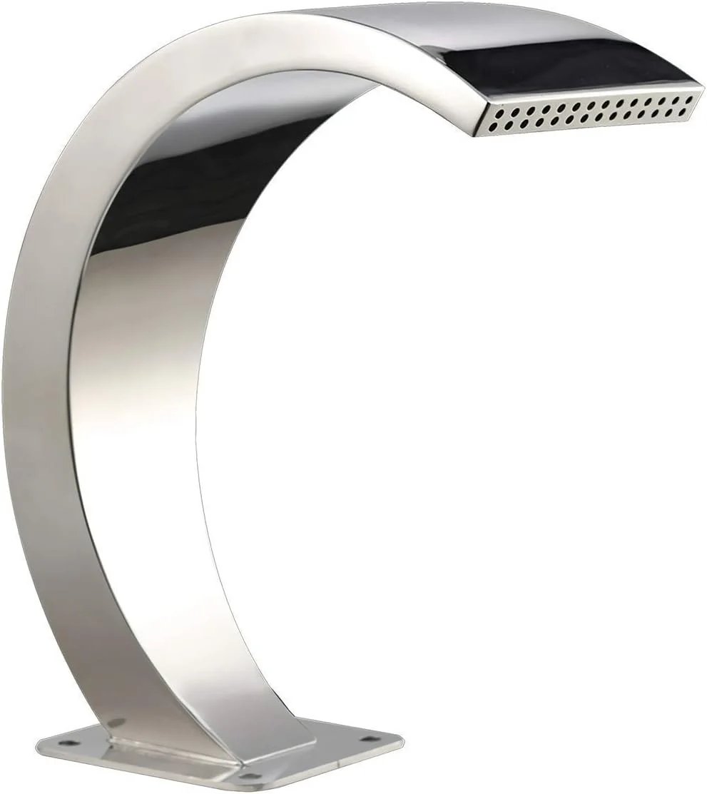 آبنمای استخر شنا باغی، آبنمای آبشاری استیل ضد زنگ برای استخرهای روباز و ویژگی آب