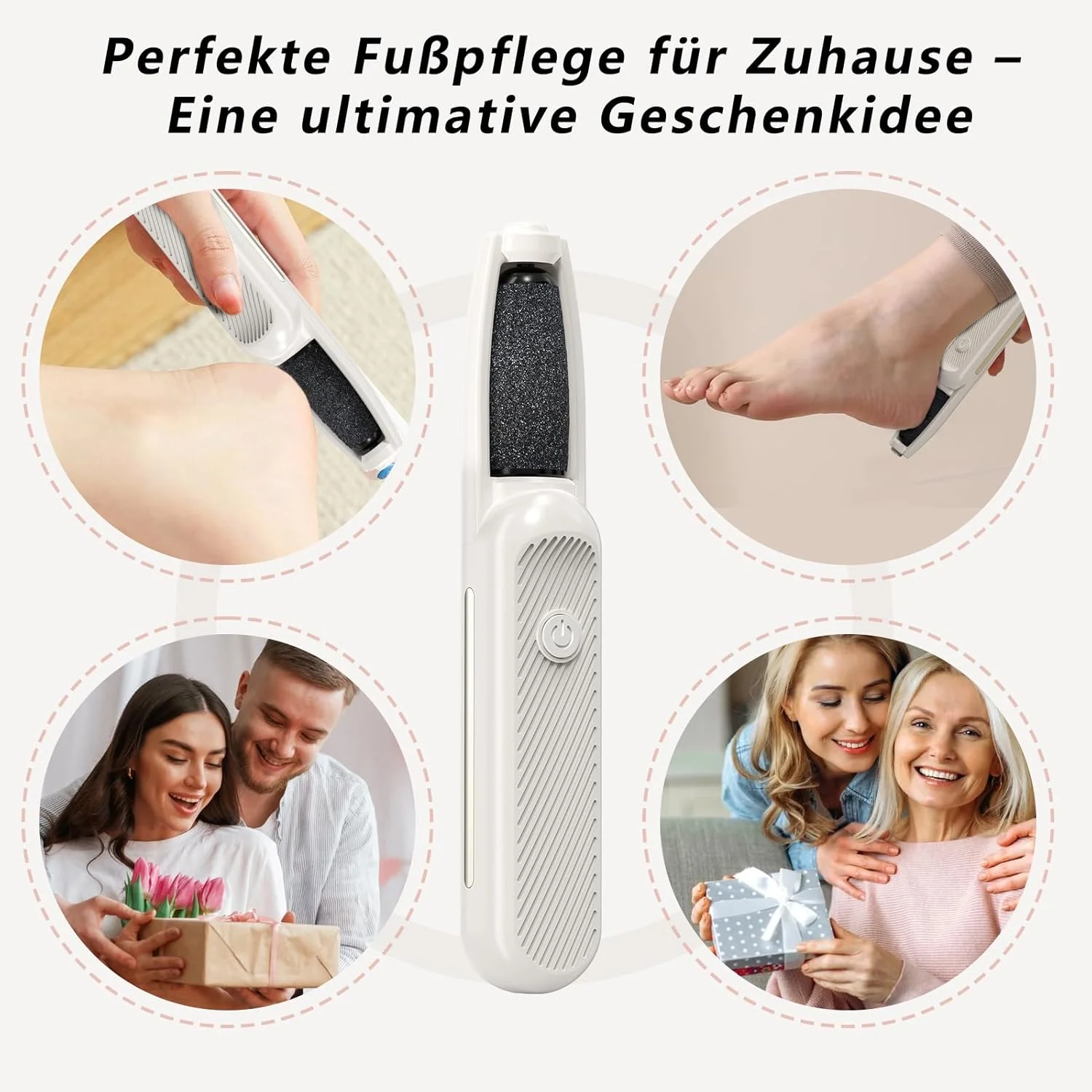 سوهان برقی پدیکور پا Robofun، ست پدیکور شارژی، سوهان برقی مراقبت از پا با 3 سرعت، 4 سری قابل تعویض، مناسب برای پاشنه های ترک خورده، میخچه و پینه سوهان برقی پدیکور پا Robofun، ست پدیکور شارژی، سوهان برقی مراقبت از پا با 3 سرعت، 4 سری قابل تعویض، مناسب برای پاشنه های ترک خورده، میخچه و پینه