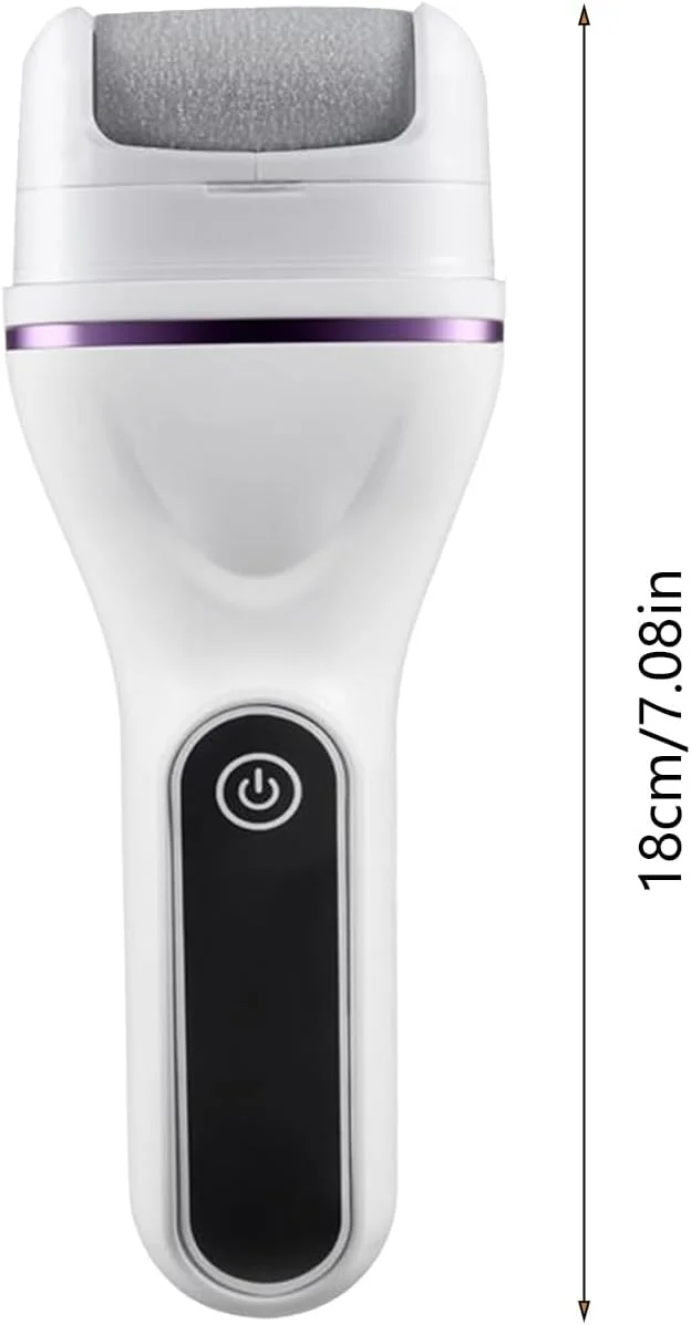 سوهان برقی پینه پا | دستگاه سنگ پا برقی برای پوست سخت پا، دستگاه قابل حمل حذف پوست مرده پاشنه پا برای زنان و مردان، اسکرابر پینه پا