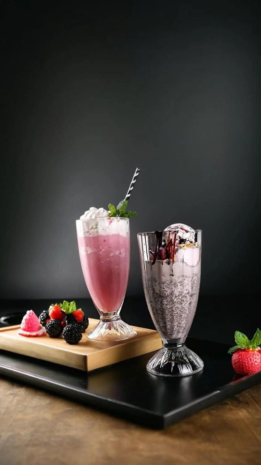 ست 6 عددی لیوان میلک شیک Sweet Seven - ست لیوان دسر و بستنی خوری 360 میلی لیتری ست 6 عددی لیوان میلک شیک Sweet Seven - ست لیوان دسر و بستنی خوری 360 میلی لیتری