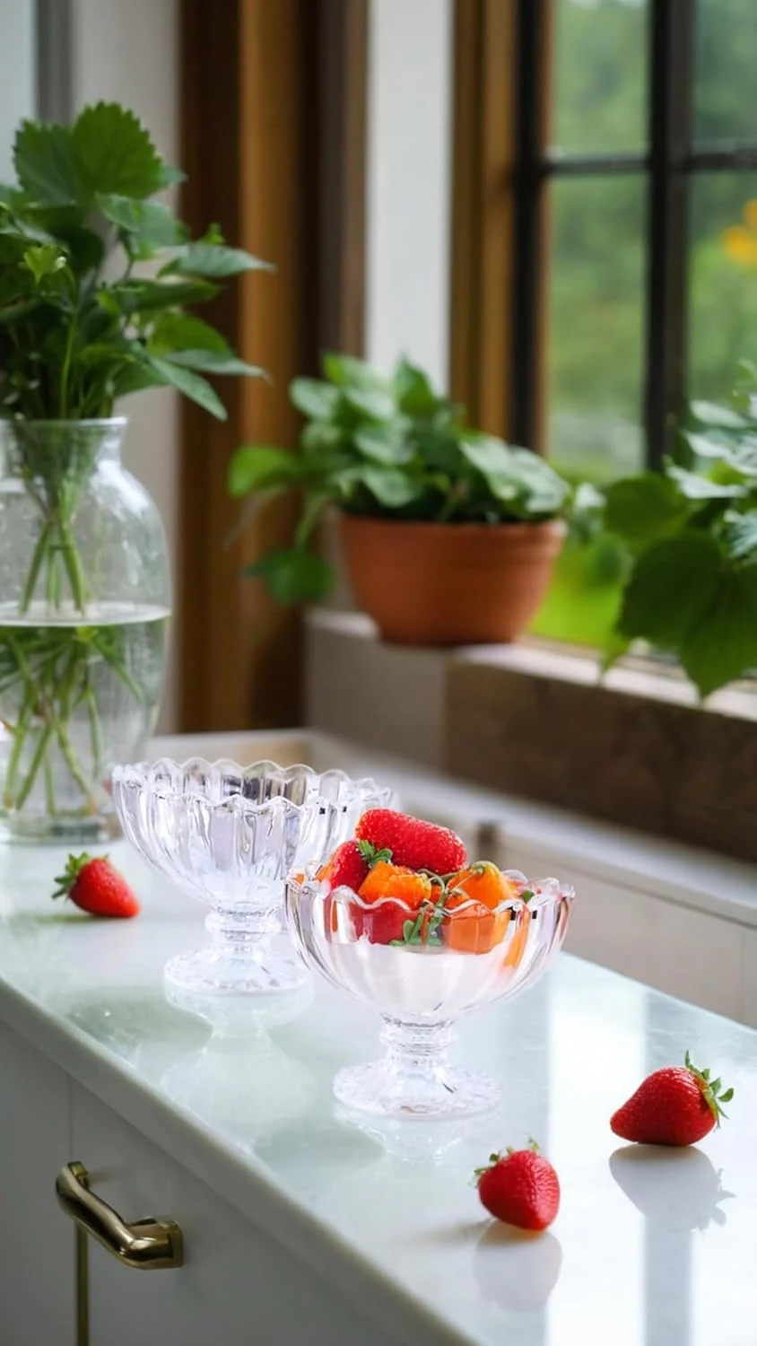 ظروف دسر خوری شیشه ای لاله ای Sweet seven - 120 میلی لیتر (6 عدد) | ظروف سرو چند منظوره برای بستنی، میوه، سالاد، تنقلات و موارد دیگر ظروف دسر خوری شیشه ای لاله ای Sweet seven - 120 میلی لیتر (6 عدد) | ظروف سرو چند منظوره برای بستنی، میوه، سالاد، تنقلات و موارد دیگر