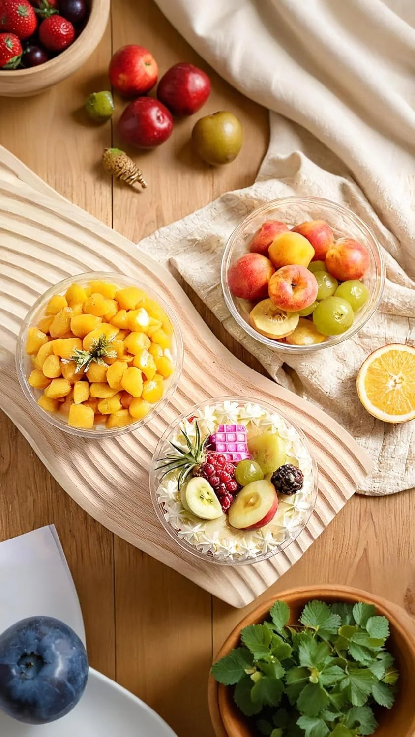 بسته 50 عددی ظروف دسر شفاف 360 میلی لیتری Sweet seven به همراه درب - کاسه های یکبار مصرف پارفه برای بستنی، میوه، ماست و غیره بسته 50 عددی ظروف دسر شفاف 360 میلی لیتری Sweet seven به همراه درب - کاسه های یکبار مصرف پارفه برای بستنی، میوه، ماست و غیره