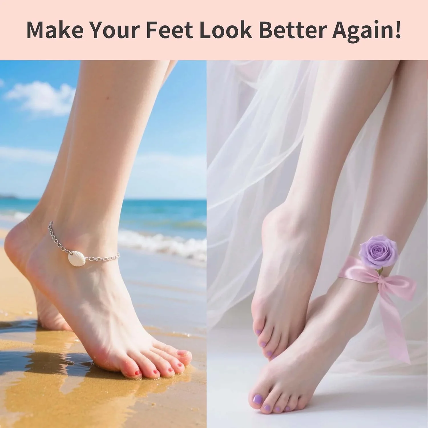 سوهان برقی شارژی پا AprElm با 120 عدد دیسک سمباده در 3 سایز، سوهان برقی آلومینیومی حرفه ای پا با سرعت 900 دور در دقیقه و کنترل 3 سرعته به همراه کابل آداپتور (E3 صورتی رز)