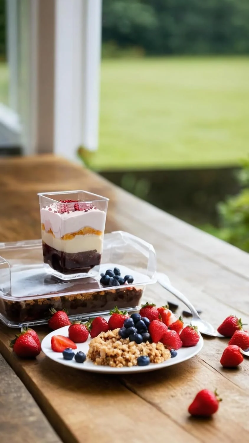 ظروف دسر مینی 200 عددی Sweet seven به همراه قاشق - ست فنجان پیش غذا و پارفیت پلاستیکی شفاف برای مهمانی و دسر (3oz و 5oz) ظروف دسر مینی 200 عددی Sweet seven به همراه قاشق - ست فنجان پیش غذا و پارفیت پلاستیکی شفاف برای مهمانی و دسر (3oz و 5oz)