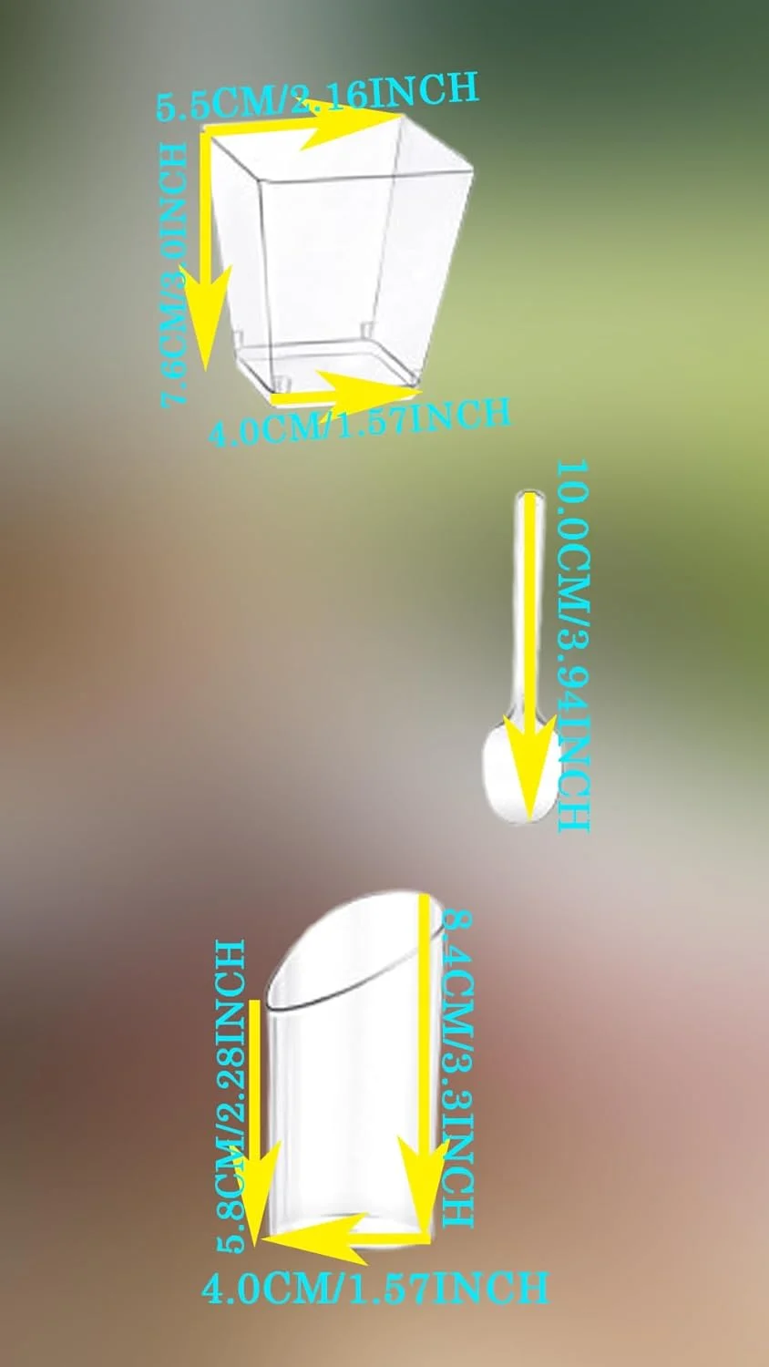 ظروف دسر مینی 200 عددی Sweet seven به همراه قاشق - ست فنجان پیش غذا و پارفیت پلاستیکی شفاف برای مهمانی و دسر (3oz و 5oz) ظروف دسر مینی 200 عددی Sweet seven به همراه قاشق - ست فنجان پیش غذا و پارفیت پلاستیکی شفاف برای مهمانی و دسر (3oz و 5oz)
