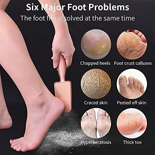 سوهان پدیکور شیشه ای نانو با کیفیت حرفه ای، از بین برنده پینه و لایه بردار پوست خشک بدون زحمت