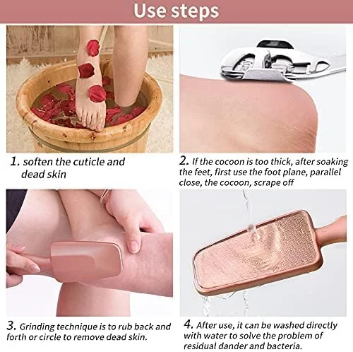 سوهان پدیکور شیشه ای نانو با کیفیت حرفه ای، از بین برنده پینه و لایه بردار پوست خشک بدون زحمت