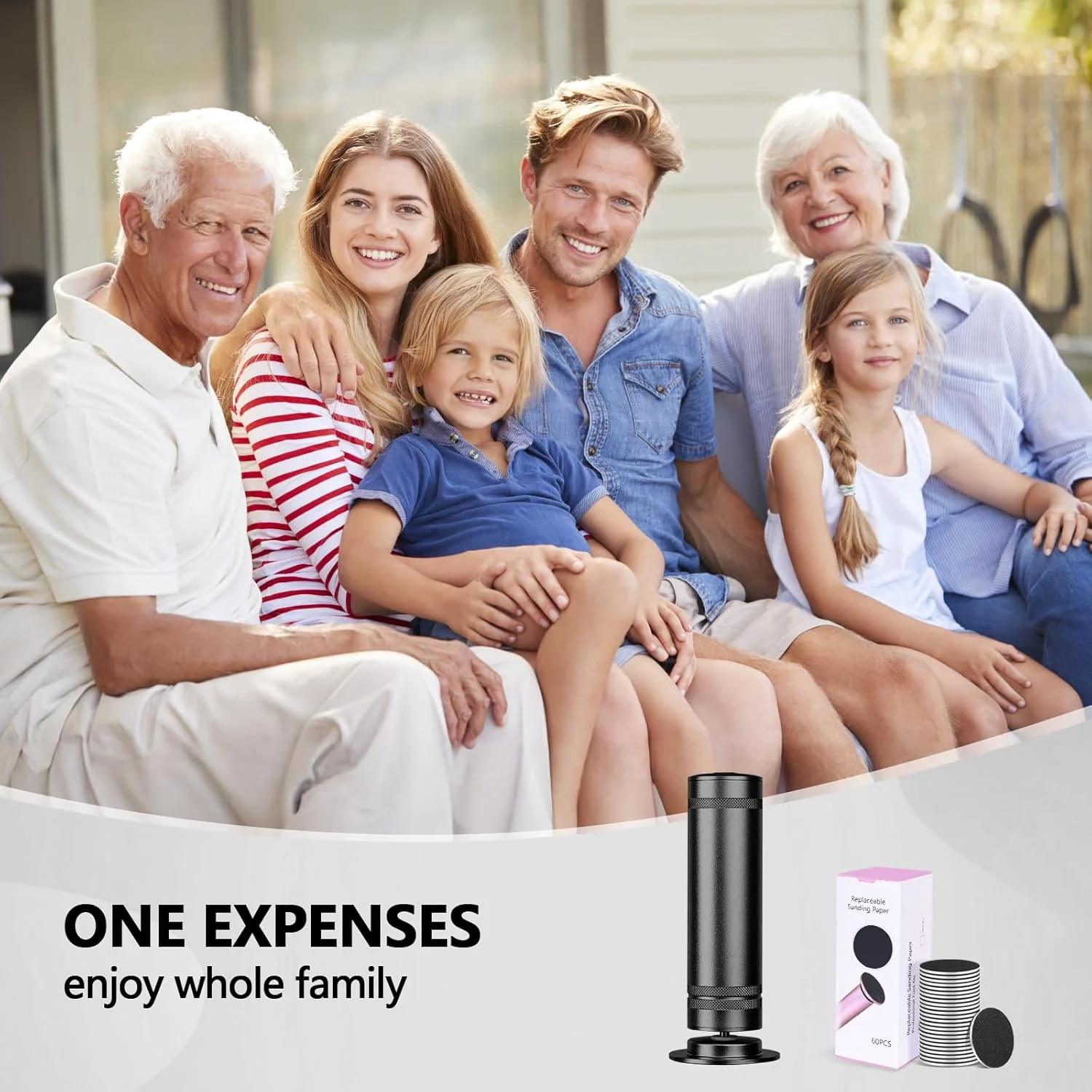 سوهان برقی حرفه ای پا - سوهان فلزی پا با سرعت قابل تنظیم 1200 دور در دقیقه برای از بین بردن پوست مرده، حذف خودکار پینه با دیسک های سمباده ای جایگزین برای ابزار پدیکور پا زنانه و مردانه (مشکی)