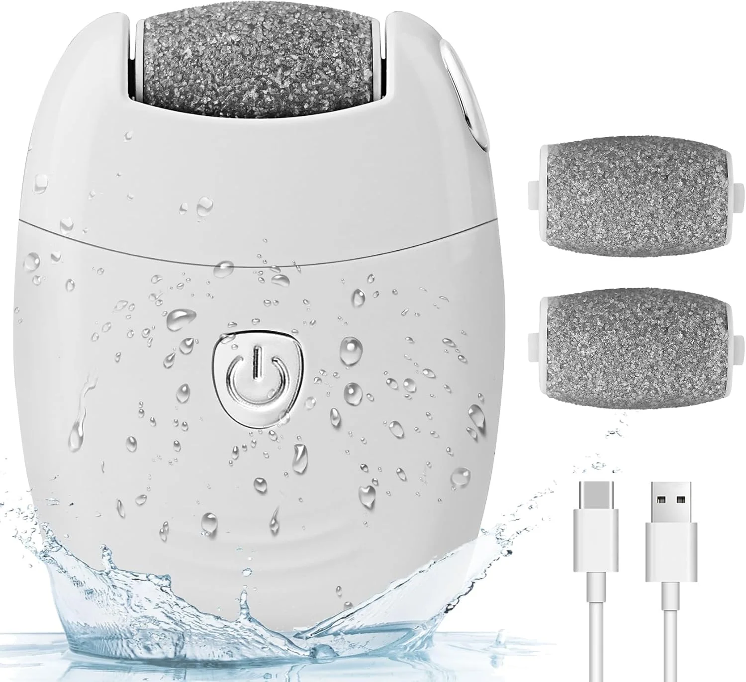 سوهان پدیکور برقی قابل حمل، دارای 3 سری غلتکی، 2 سرعت، قابل شارژ با USB، سوهان برقی پا برای از بین بردن پوست های سفت و مرده، سنگ پا و ابزار سایش پا سوهان پدیکور برقی قابل حمل، دارای 3 سری غلتکی، 2 سرعت، قابل شارژ با USB، سوهان برقی پا برای از بین بردن پوست های سفت و مرده، سنگ پا و ابزار سایش پا