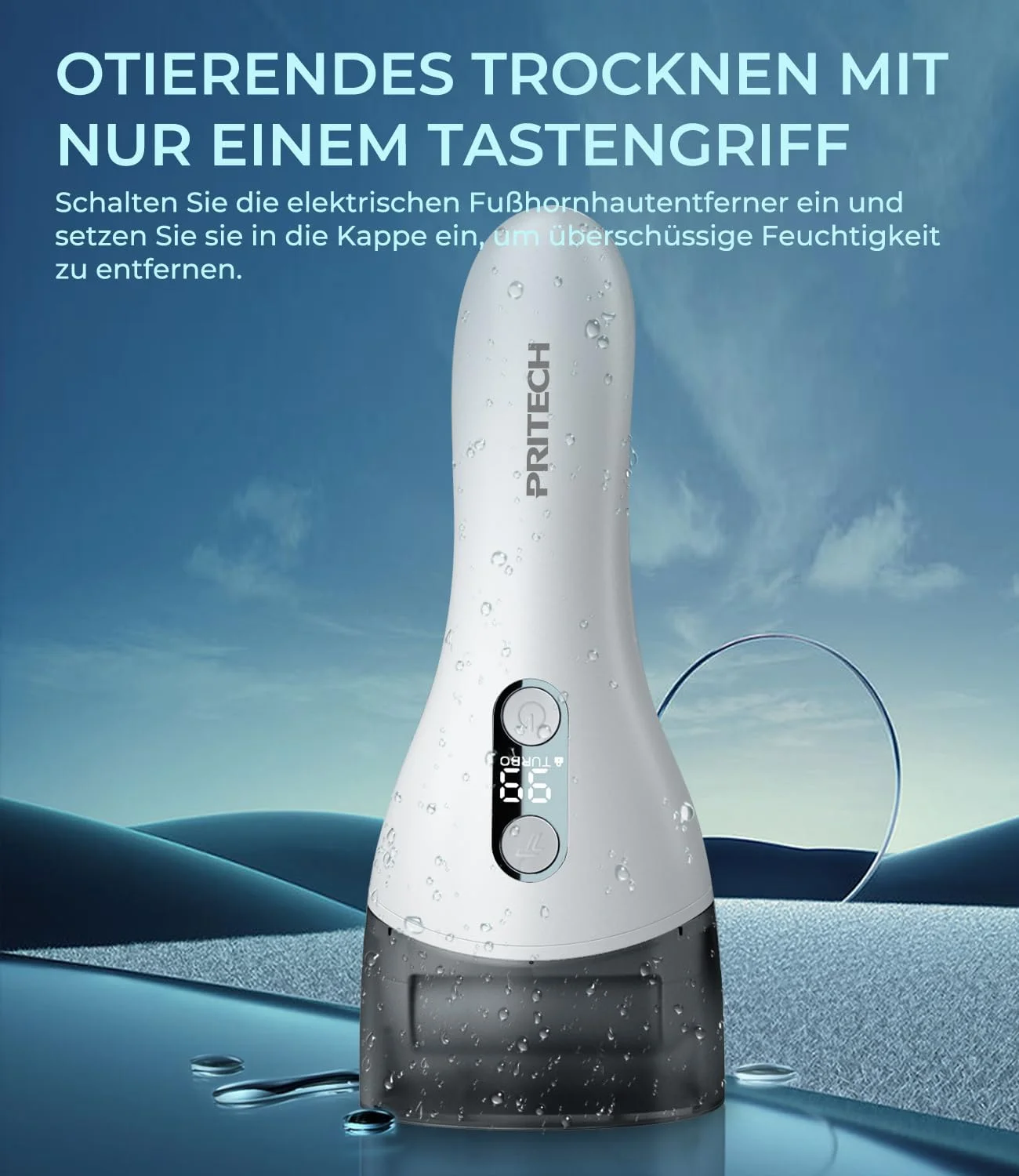 سوهان برقی پریتک برای از بین بردن پینه پا، قابل شارژ مدل (سفید 1138T) سوهان برقی پریتک برای از بین بردن پینه پا، قابل شارژ مدل (سفید 1138T)