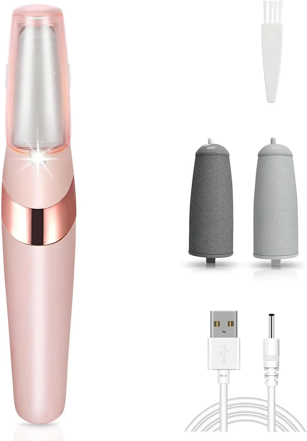 سوهان برقی پدیکور Silk 3 Pro، از بین برنده پوست سفت پا، مدل 2025، ابزار ضد آب دو سرعته با چراغ LED برای پاشنه های خشک و ترک خورده، صورتی سوهان برقی پدیکور Silk 3 Pro، از بین برنده پوست سفت پا، مدل 2025، ابزار ضد آب دو سرعته با چراغ LED برای پاشنه های خشک و ترک خورده، صورتی