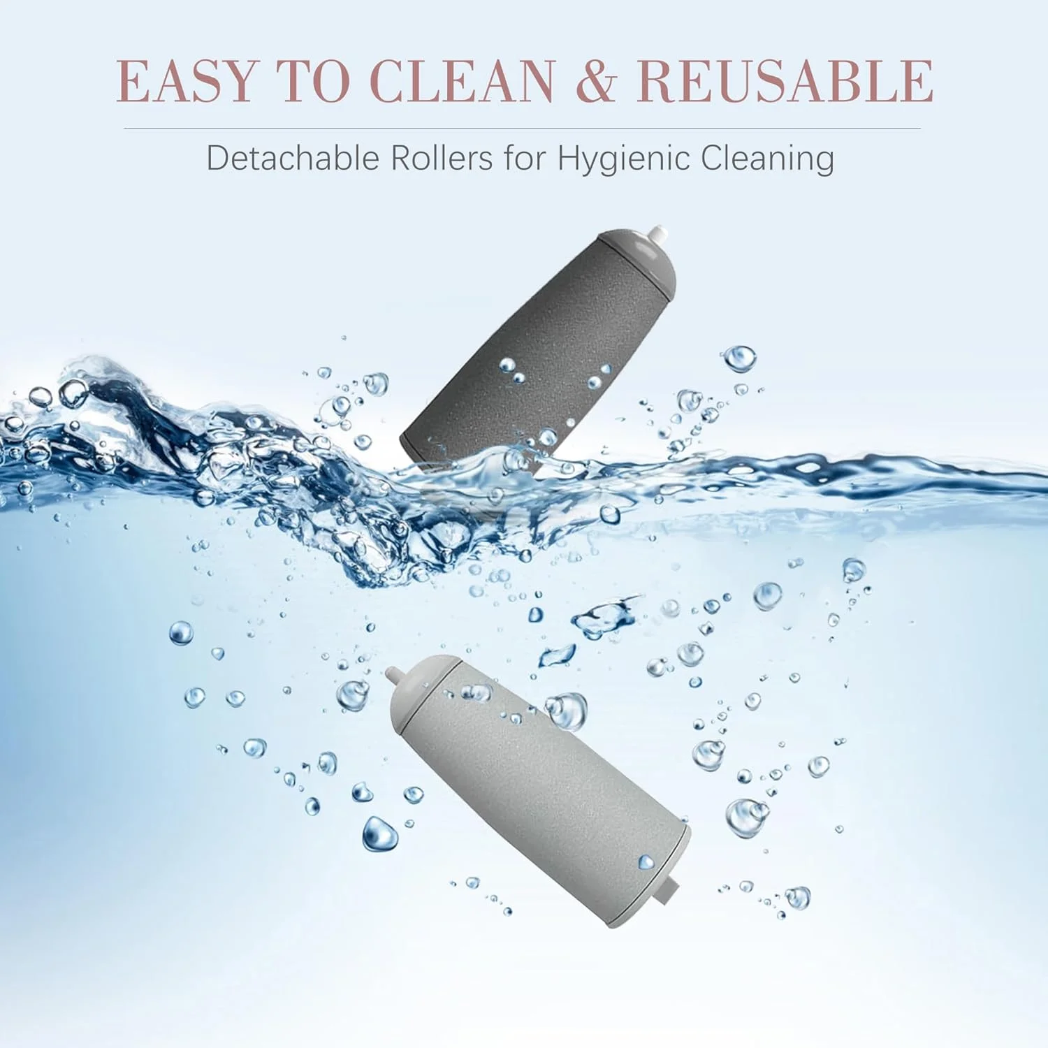 6 عدد سری یدکی پدیکور برای Flawless Pedi، سوهان برقی پا، سری غلتکی یدکی سنگ پا برقی مناسب Finishing Touch Flawless Pedi (ابزار پدیکور شامل نمی شود)