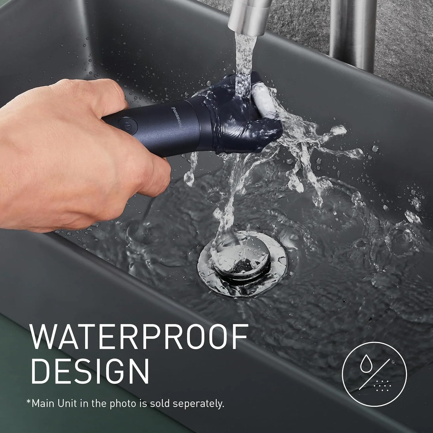 سر پاناسونیک ER-CFC1 Multishape برای مراقبت از پا، سوهان برقی پا، از بین برنده پوست سفت، میکرو سرامیک، مشکی