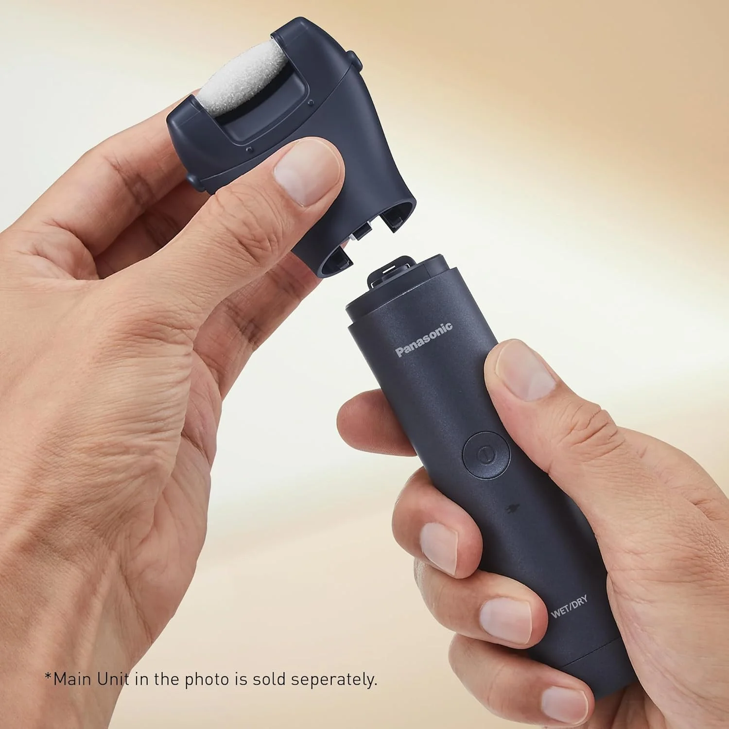 سر پاناسونیک ER-CFC1 Multishape برای مراقبت از پا، سوهان برقی پا، از بین برنده پوست سفت، میکرو سرامیک، مشکی