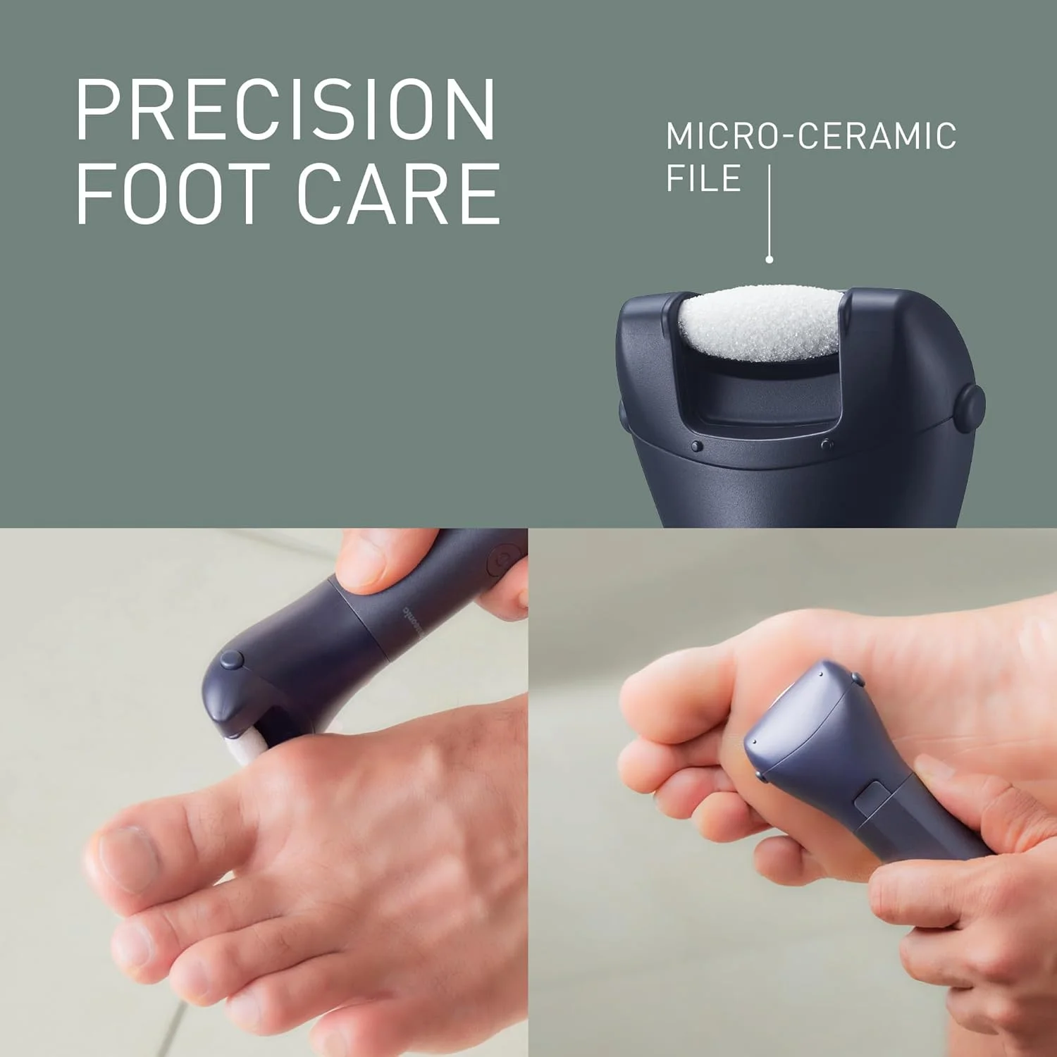سر پاناسونیک ER-CFC1 Multishape برای مراقبت از پا، سوهان برقی پا، از بین برنده پوست سفت، میکرو سرامیک، مشکی